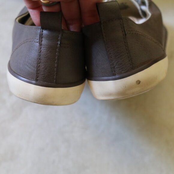 H&M Vegan Leather Low Top Lace-Up Sneaker - Brown, Size 8 - Picture 7 of 16